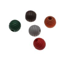Drvene perle, Drvo, Krug, obojena, više boja za izbor, 12mmuff0c18mm, Rupa:Približno 3mm, Prodano By PC