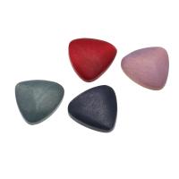 Wood Beads, Triangle, dyed & no hole, more colors for choice, 21x22x6mm, Sold By PC