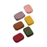 Abalorios de Madera, Rectángular, teñido, más colores para la opción, 18x13x5mm, agujero:aproximado 1mm, Vendido por UD