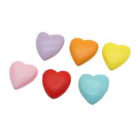 Wood Beads, Heart, no hole, more colors for choice, 21x20x8mm, Sold By PC
