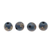 Wood Beads, Round, carved, more colors for choice, 10mmuff0c16mm, Hole:Approx 4mm, Sold By PC
