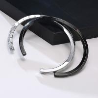 Stainless Steel Cuff Bangle, plated, fashion jewelry & for man, more colors for choice, nickel, lead & cadmium free, Sold By PC