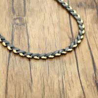 Titanium Steel Necklace plated fashion jewelry & for man nickel lead & cadmium free Sold By Strand