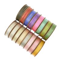 Nylon Ribbon Cord, forgyldt, bryllupsgave, flere farver til valg, 3mm, 20m/Spool, Solgt af Spool