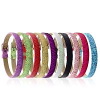 PU Leather Cord Bracelets plated fashion jewelry & Unisex 210mm Sold By Strand