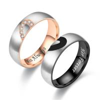 Stainless Steel Finger Ring, plated, fashion jewelry & Unisex & different size for choice, more colors for choice, 6mm, Sold By PC