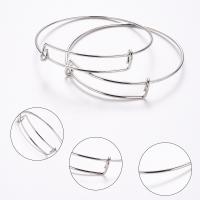 Zinc Alloy Bangle Setting plated DIY nickel lead & cadmium free 65mm Sold By Bag