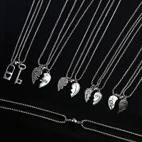 Ehepaar Halskette, Edelstahl, mit Zinklegierung, verschiedene Stile für Wahl & für paar, Länge:ca. 27.5 ZollInch, verkauft von setzen