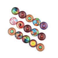 Crystal Cabochons, Round, time gem jewelry & enamel, more colors for choice, 30PCs/Bag, Sold By Bag