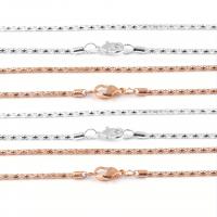 Iron náhrdelník Chain, Železo, více barev na výběr, 2mm, Délka 42 cm, 2PC/Bag, Prodáno By Bag