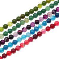 Φυσικό χάντρες Agate Lace, Γύρος, DIY, περισσότερα χρώματα για την επιλογή, 8mm, 47PCs/Strand, Sold Με Strand