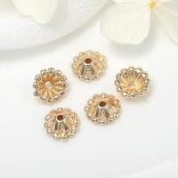 Capuchon pour perle en laiton, Placage de couleur d'or, styles différents pour le choix & pour femme, 10mm,8mm,6mm,7mm, Vendu par PC
