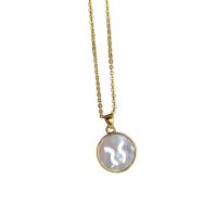 Shell Necklaces Brass with White Shell 18K gold plated & for woman & hollow Sold Per Approx 17.72 Inch Strand