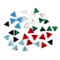 Natural Gemstone Cabochons, Malachite, Triangle, polished, DIY & different size for choice, more colors for choice, Sold By Bag