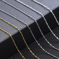 Iron Necklace Chain, plated, fashion jewelry & DIY & ball chain & different styles for choice, more colors for choice, 420x1.50mm, 5PCs/Bag, Sold By Bag