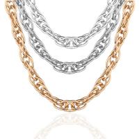 Iron náhrdelník Chain, Železo, Francouzský lanový řetěz & módní šperky & DIY, více barev na výběr, 550x10mm, Prodáno By Bag