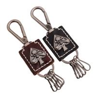 Zinc Alloy Key Clasp with PU Leather for man nickel lead & cadmium free 150mm Sold By PC