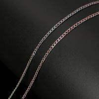 Nehrđajućeg čelika Curb Chain, Nehrđajući čelik, pozlaćen, Održivi & rubnik lanac, 2mm, 10m/spool, Prodano By spool
