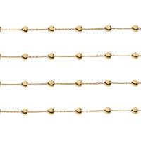 Messing Ball Chain, forgyldt, mode smykker & du kan DIY & kuglekæde & forskellige stilarter for valg, gylden, nikkel, bly & cadmium fri, 6x5.50mm, 1m/Bag, Solgt af Bag