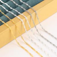 Iron Necklace Chain plated fashion jewelry & DIY 2mm Sold By Bag