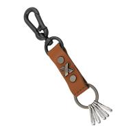 Zinklegierung Schlüssel Verschluss, mit PU Leder, für den Menschen, braun, frei von Nickel, Blei & Kadmium, 180mm, verkauft von PC