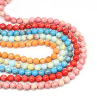 Impression Jasper Beads, Round, DIY, more colors for choice, 6mmuff0c8mmuff0c10mm, Sold Per 15 Inch Strand