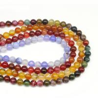 Agate Beads, Round, DIY, more colors for choice, 6mm,8mm,10mm, Sold By Strand