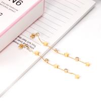 Stainless Steel Drop Earring, plated, fashion jewelry & for woman & with rhinestone, more colors for choice, Sold By Pair