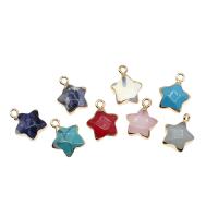 宝石の原石ペンダント・ジュエリー, 銅, とともに ジェムストーン, 星, 切り面, 無色, 16x3x7mm, 売り手 パソコン