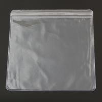 Sac à fermeture à glissière, plastique, transparent, 105x110mm, 100PC/sac, Vendu par sac