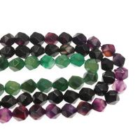 Agate Beads Polygon DIY & faceted Sold Per 15 Inch Strand