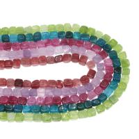 Perles agates, Agate, Carré, DIY, plus de couleurs à choisir, 13x11mm, Vendu par 15 pouce brin