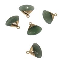 Gemstone Pendants Jewelry Dyed Marble with Zinc Alloy Sold By PC