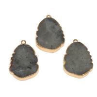 Gemstone Pendants Jewelry Lotus Jasper with Zinc Alloy Sold By PC