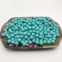 Plastic Beads Round polished imitation turquoise 500/G Sold By G