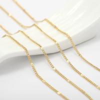 Brass Twist Oval Chain gold color plated 1mm Sold By m