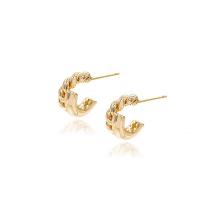 Brass Stud Earring gold color plated Sold By Pair