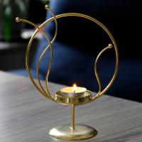 Candle Holders Iron plated durable & break proof & Corrosion-Resistant golden Sold By PC