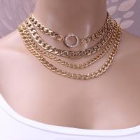 Multi Layer Necklace Aluminum Alloy fashion jewelry & Unisex Sold By PC