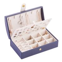 Multifunctional Jewelry Box, PU Leather, with Flocking Fabric, portable, more colors for choice, 170x95x50mm, Sold By PC