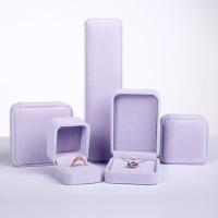 Schmuck Geschenkkarton, Baumwollsamt, verschiedene Größen vorhanden, violett, verkauft von PC