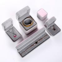 Smycken Gift Box, Velveteen, olika storlek för val, grå, Säljs av PC