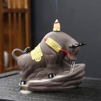 Backflow Incense Burner, Porcelain, plated, for home and office & durable, more colors for choice, 170x135x90mm, Sold By PC