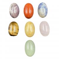 Pedra natural enfeites, unissex, multi colorido, 30x20mm, 7PCs/Defina, vendido por Defina