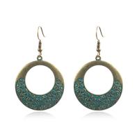 Zinc Alloy Drop Earrings Carved for woman Sold By Pair