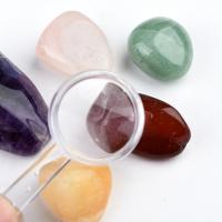 Ertsen Mineralen Specimen, met Edelsteen, natuurlijk, gemengde kleuren, 210x260x105mm, Verkocht door box
