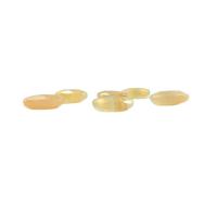 Agate rivoli cabochon, DIY & faceted, yellow, 16x12x5mm, Sold By PC