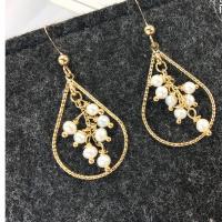 Freshwater Pearl Earrings with 14K Gold for woman golden Sold By Pair