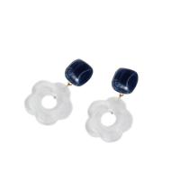 Akryl smykker ørering, Flower, mode smykker & for kvinde, 45x27mm, Solgt af par