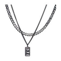 Титановые стали ожерелье, титан, Мужская, серебряный, 50cm,60cm, продается PC